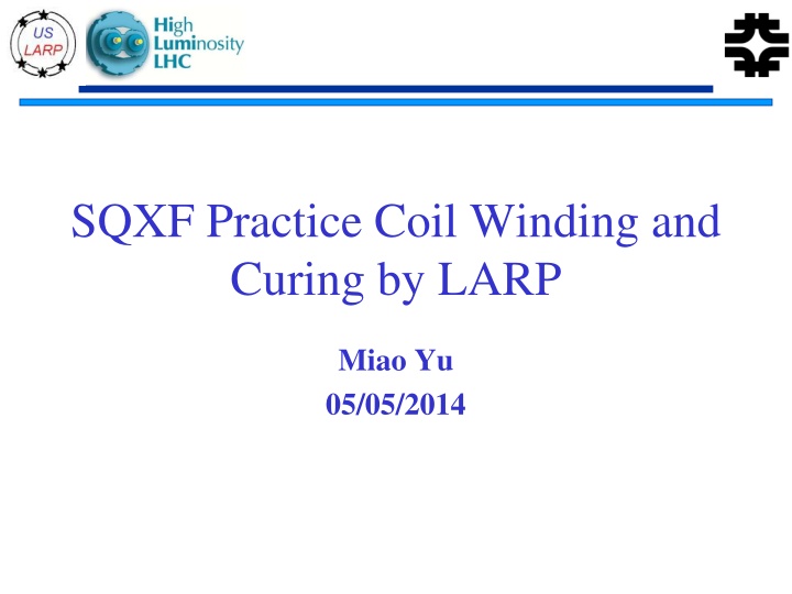Coil Winding and Curing Procedure for Quadrupole Development Workshop