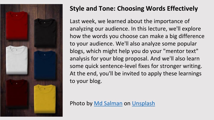 Choosing Words for Effective Communication