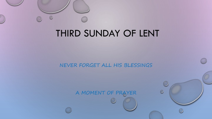 Reflecting on God's Patience and Grace During Lent