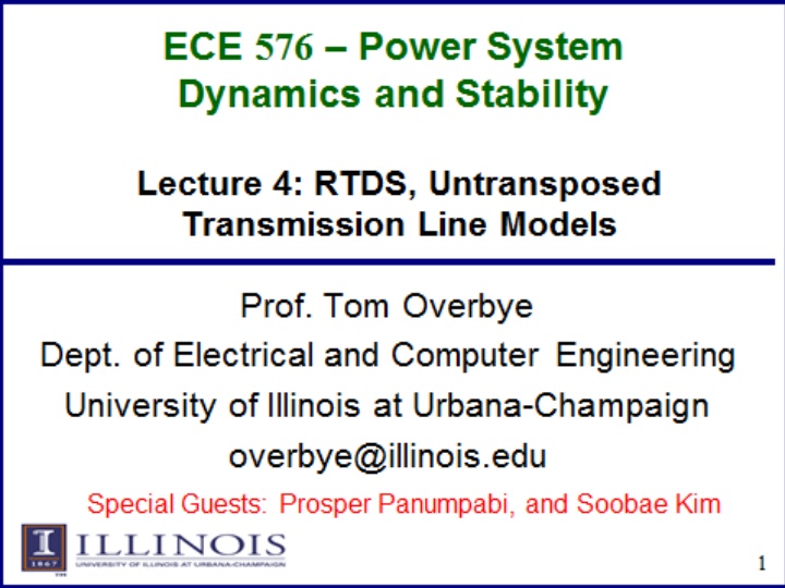 Power System Dynamics and Stability Simulation