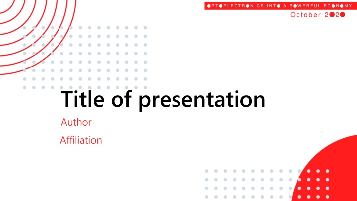 Title of presentation