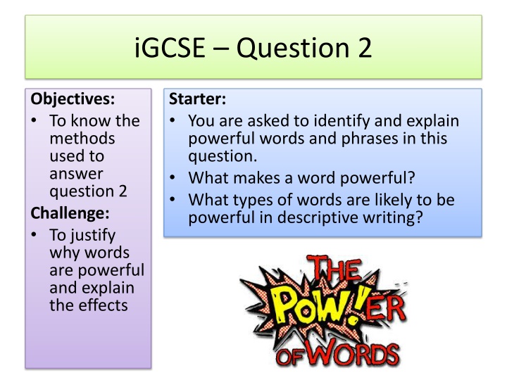 Unveiling the Power of Words in Descriptive Writing