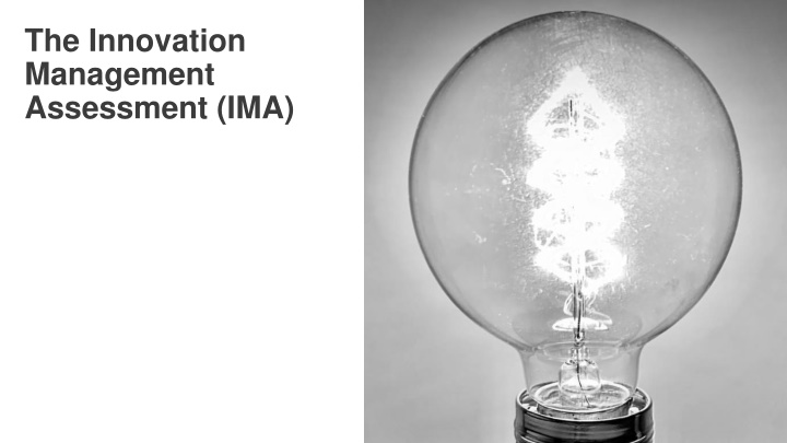 Innovation Management Assessment Overview