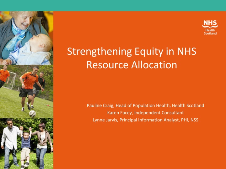 Strengthening Equity in NHS Resource Allocation