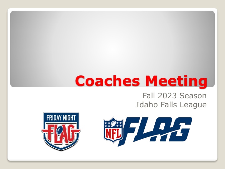 Fall 2023 Coaches Meeting Idaho Falls League