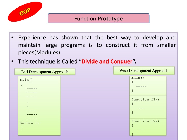 Function Prototype