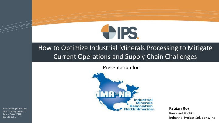 Strategies to Optimize Industrial Minerals Processing