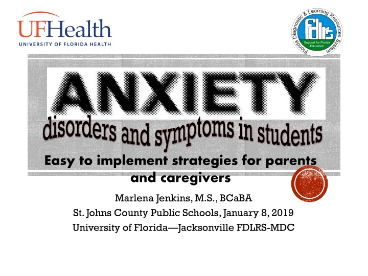 Anxiety Symptoms and Disorders in Students