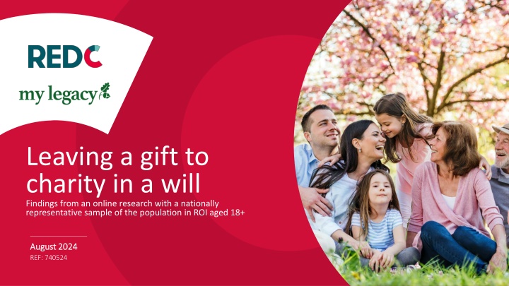 Leaving a Gift to Charity in Wills: Research Insights 2024