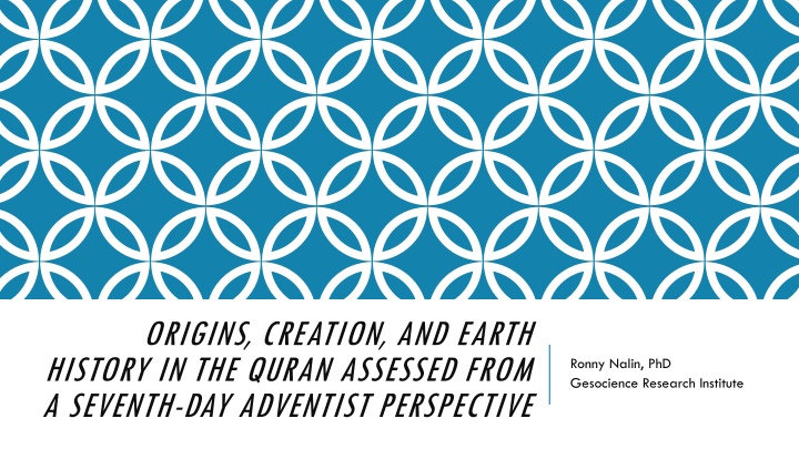 Creation Perspectives from Seventh-day Adventist Viewpoint