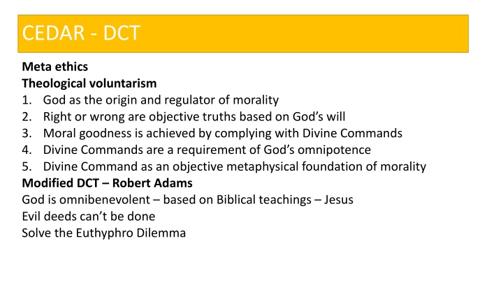 Meta-Ethics: God's Role in Moral Truths and Ethical Foundations