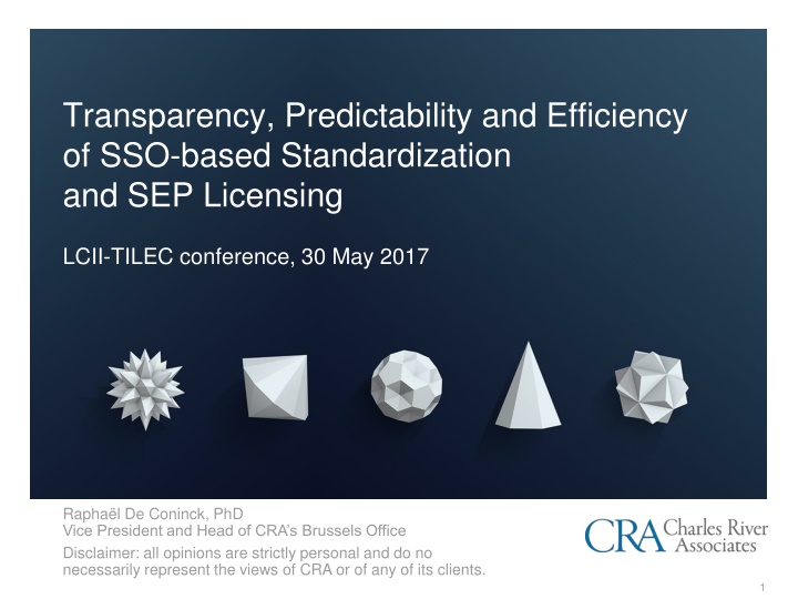 Transparency and Efficiency in SSO-based Standardization