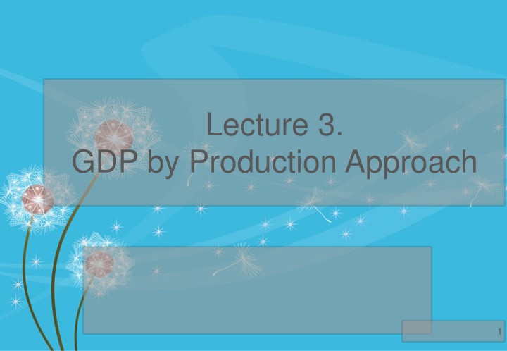 GDP by Production Approach