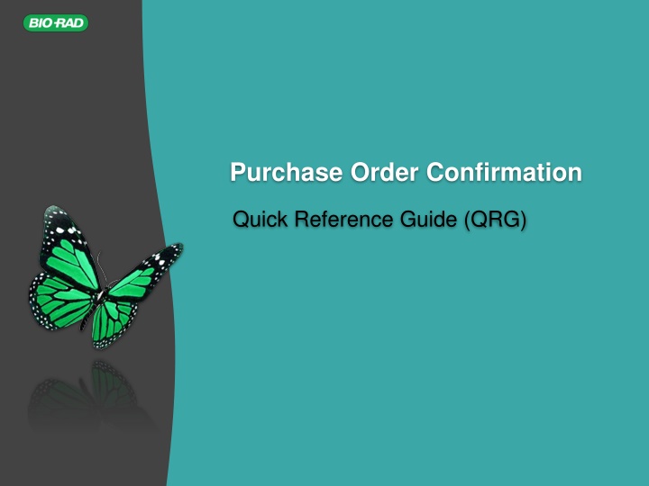 Purchase Order Confirmation