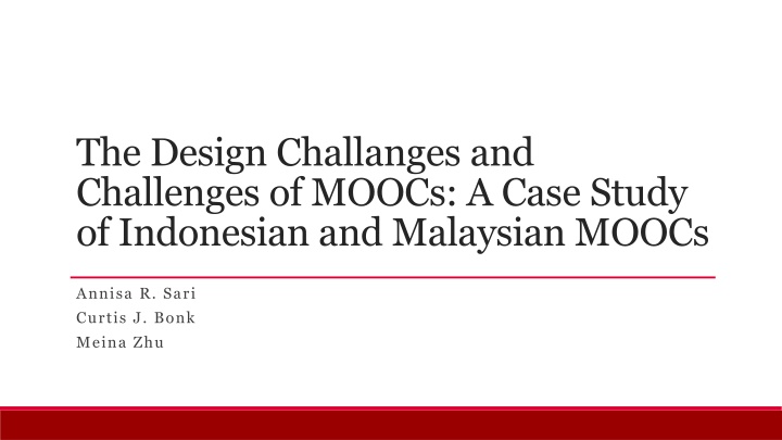 Case Study of MOOC Challenges in Indonesia and Malaysia