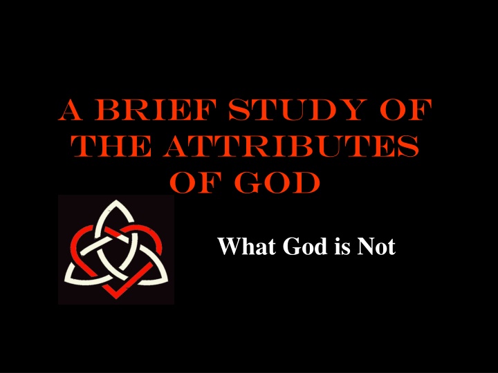Attributes of God - A Multifaceted Study