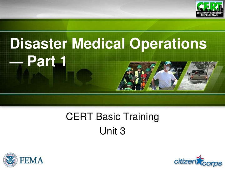 Disaster Medical Operations -Part 1