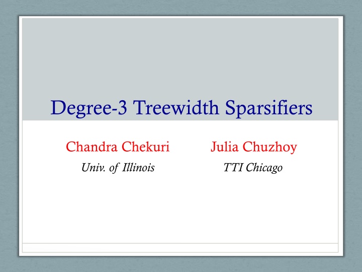 Degree-3 Treewidth Sparsifiers