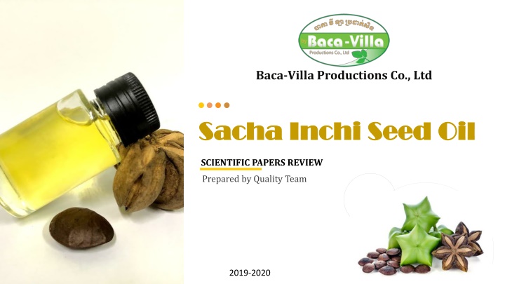 Sacha Inchi Seed Oil