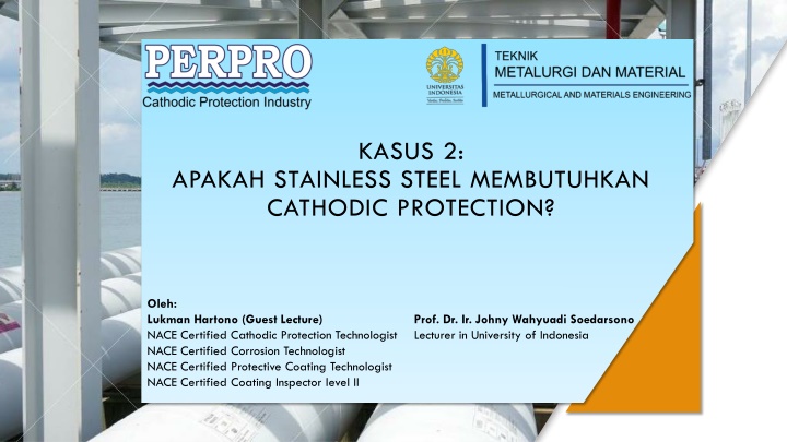 Does Stainless Steel Require Cathodic Protection?