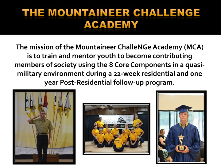 MountaineerChallenge Academy Youth Development Program