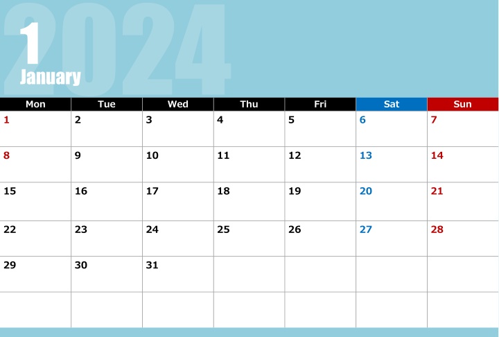 Monthly Calendar Images for All Year Round
