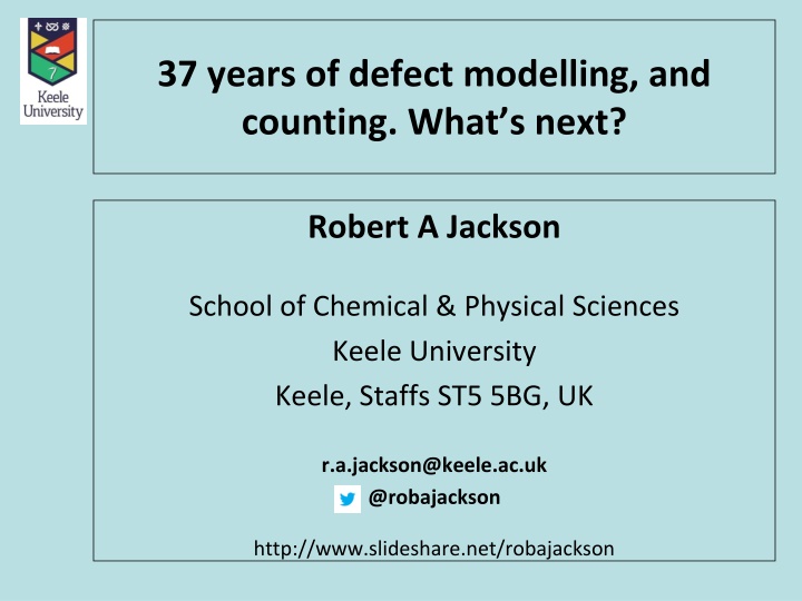 37 years of defect modelling and counting.