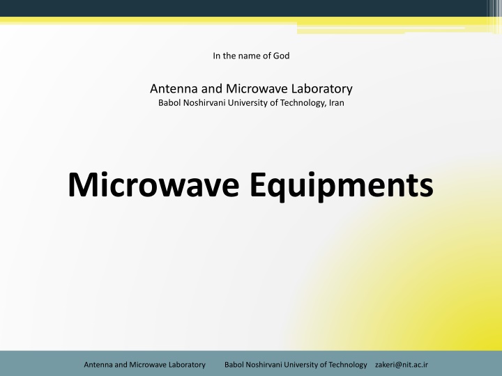 Microwave Equipments