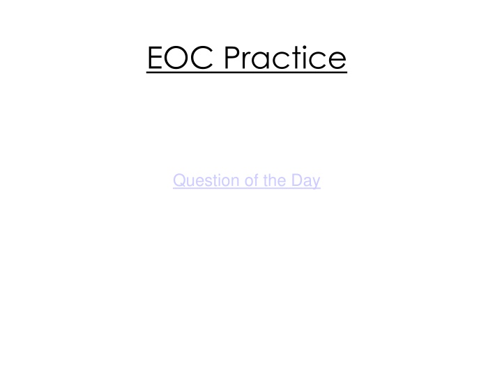 EOC Practice