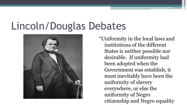 Lincoln/Douglas Debates