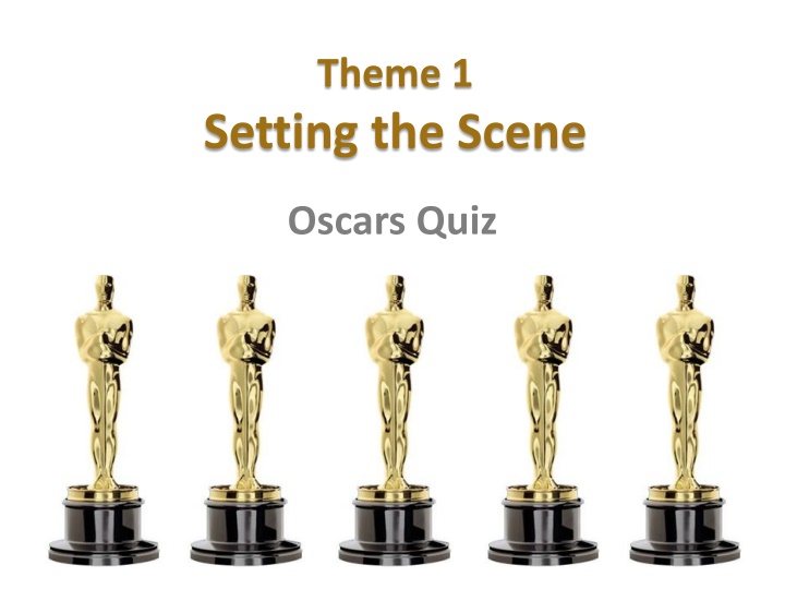 Setting the Scene