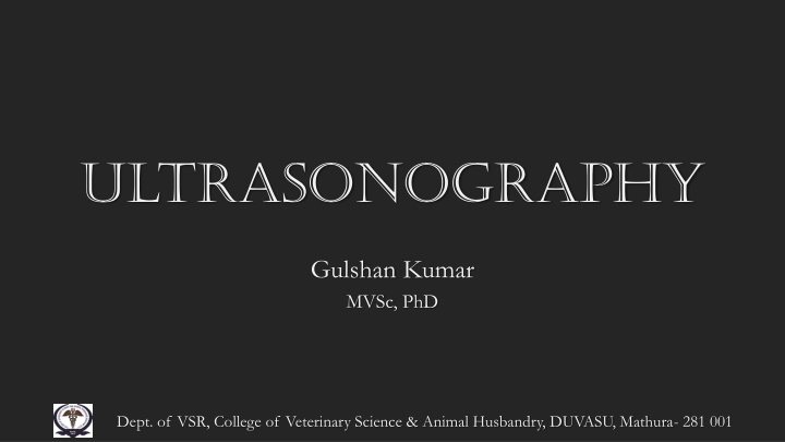 Ultrasonography