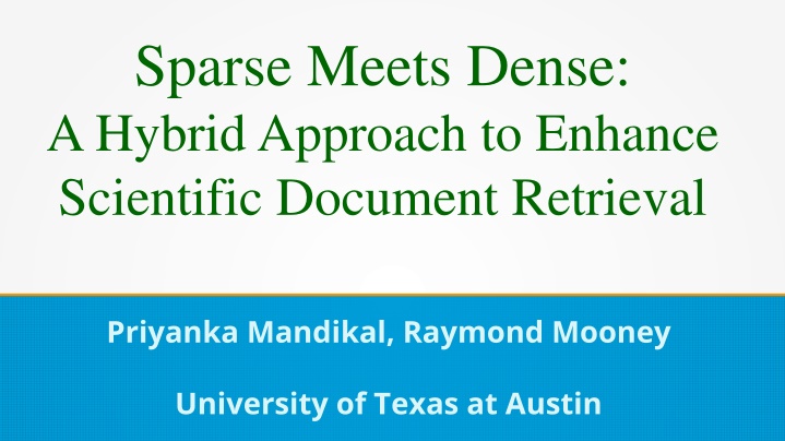 Enhancing Scientific Document Retrieval with Hybrid Approach