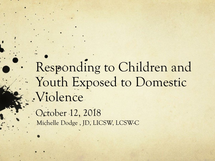 Impact of Domestic Violence on Children's Development