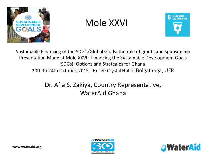 Sustainable Financing of the SDGs: The Role of Grants and Sponsorship