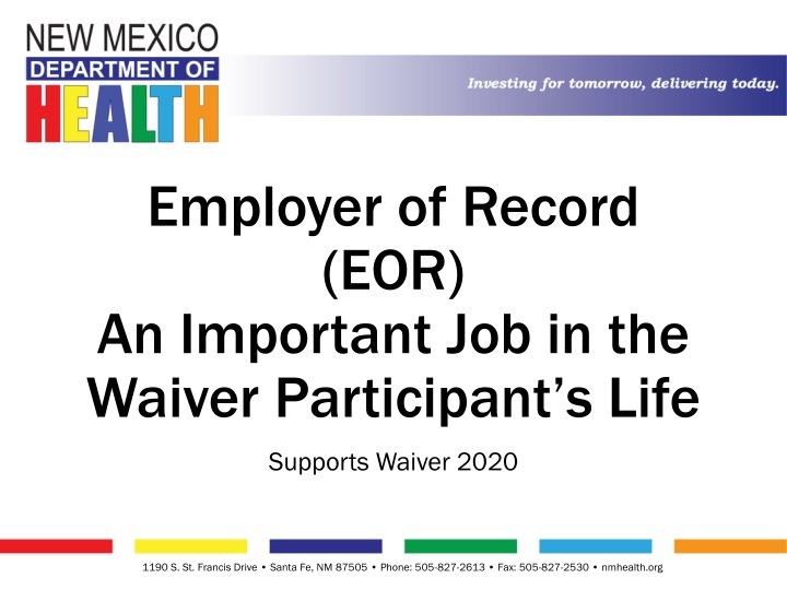 Employer of Record: Important Role in Waiver Participant's Life