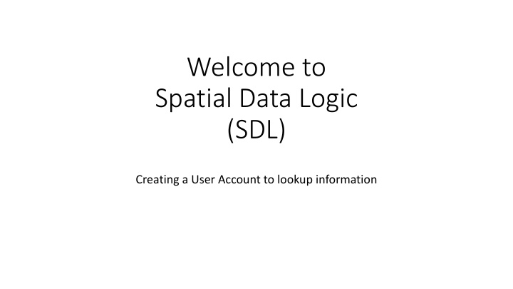Spatial Data Logic