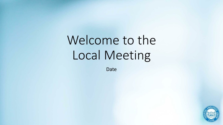 Local Meeting Orientation Guide