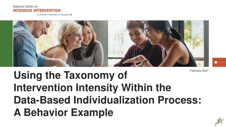 Taxonomy of Intervention Intensity: Behavioral Example