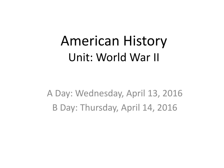 American History