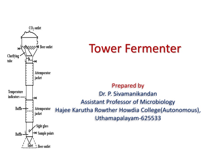 Tower Fermenter in Microbial Bioreactor Systems