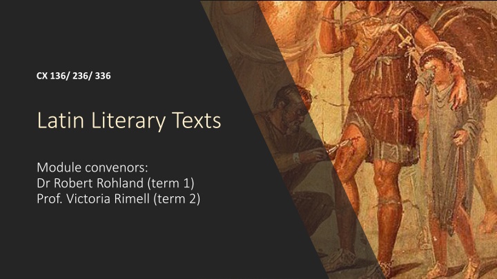 Latin Literary Texts Module Overview
