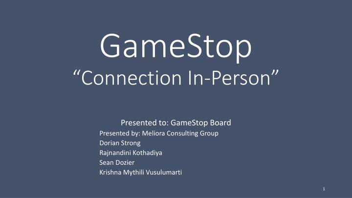GameStop Connection: Retailer's Modern Challenges and Strategies