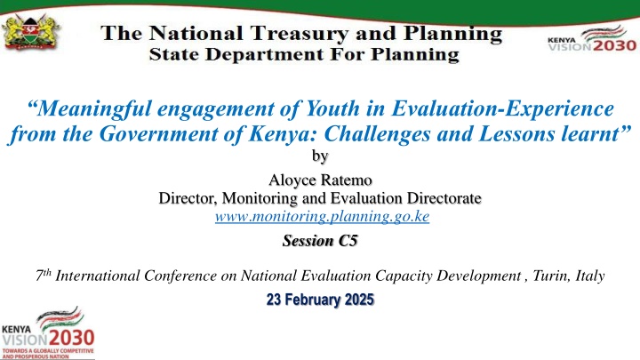 Meaningful Engagement of Youth in Evaluation: Challenges and Lessons Learnt