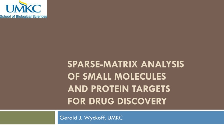 Sparse Matrix Analysis for Drug Discovery Research