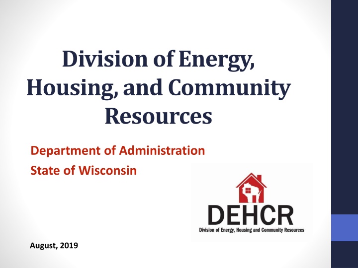 Wisconsin Energy and Housing Program Guidelines