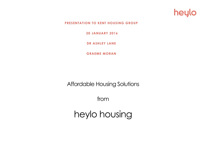 Affordable Housing Solutions by heylo housing
