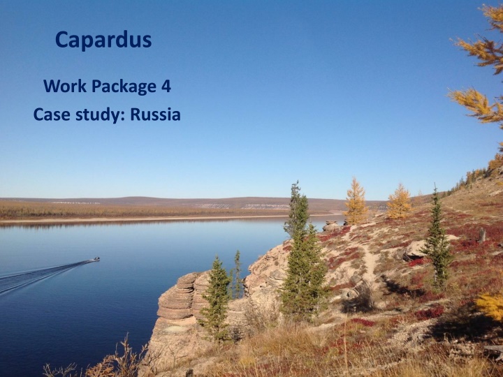 Capardus Work Package 4 Case Study in Russia