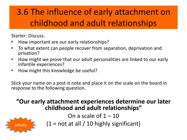 The Influence of Early Attachment on Relationships