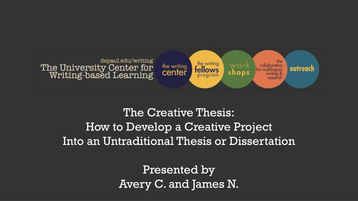 Developing Untraditional Theses: A Creative Approach